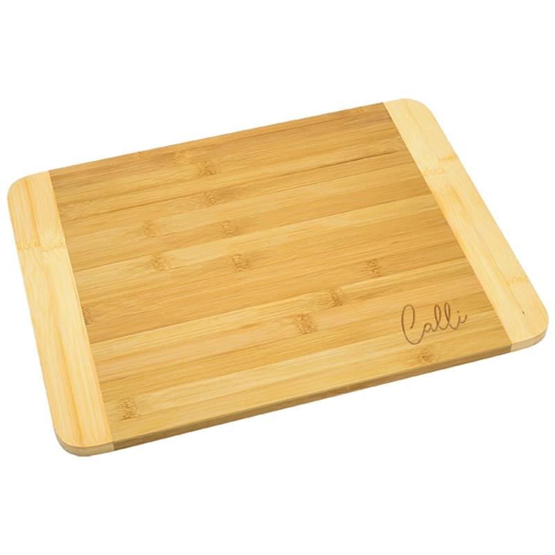 Home Basics&reg; Two Tone Bamboo Cutting Board 12"x16