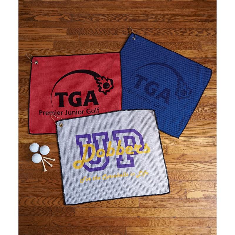 Microfiber Waffle Small Golf Towel