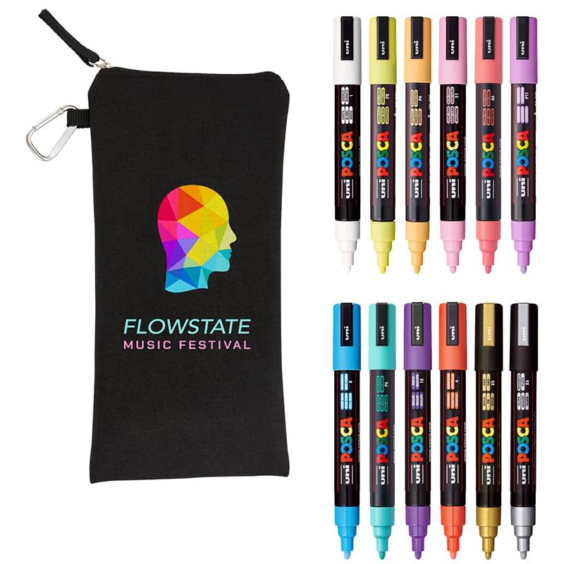 POSCA 12 Piece Soft Marker Set with Bag