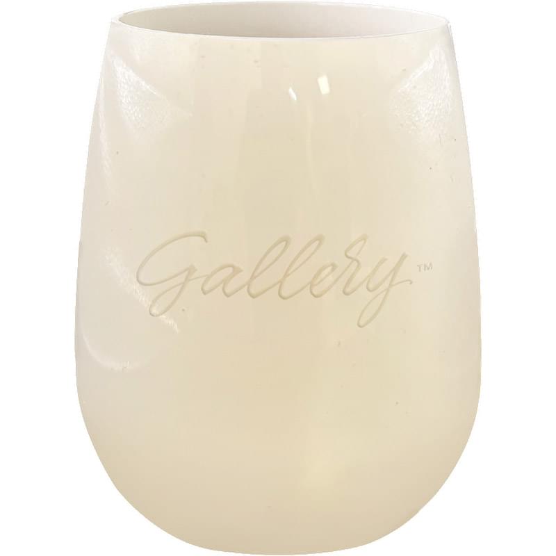 12 oz Colored Stemless Wine Glass