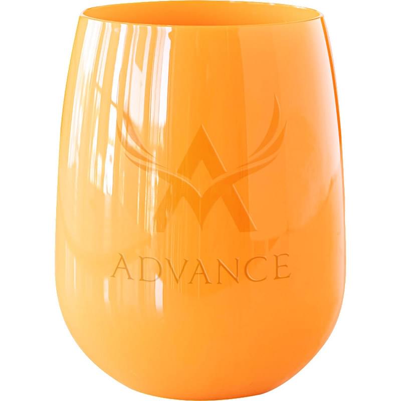 12 oz Colored Stemless Wine Glass