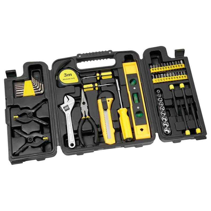 55 Piece Tool Set with Tri-Fold Carrying Case