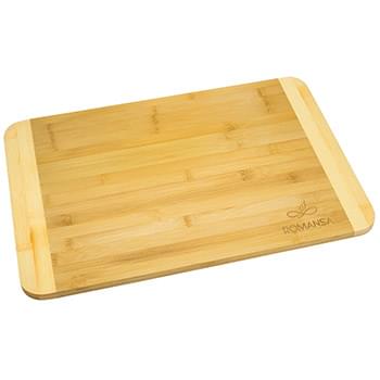Home Basics&reg; Two Tone Bamboo Cutting Board 12"x18