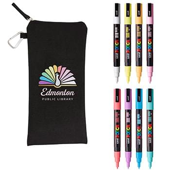 POSCA 8 Piece Soft Marker Set with Bag - Fine
