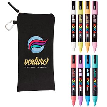 POSCA 8 Piece Soft Marker Set with Bag - Medium