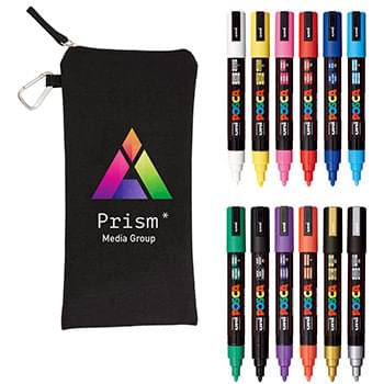 POSCA 12 Piece Basic Marker Set with Bag