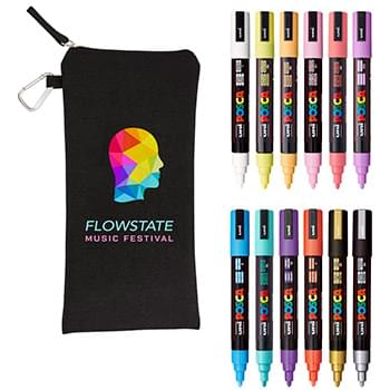 POSCA 12 Piece Soft Marker Set with Bag