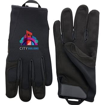 Synthetic Leather Palm & Fingertip Gloves