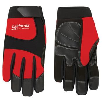 Synthetic Leather Palm Mechanic Style Glove