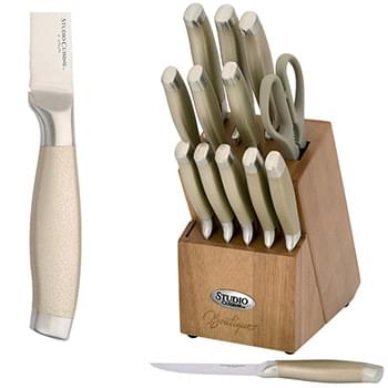 Studio Cuisine™ 14 Piece Peened Knife Block Set